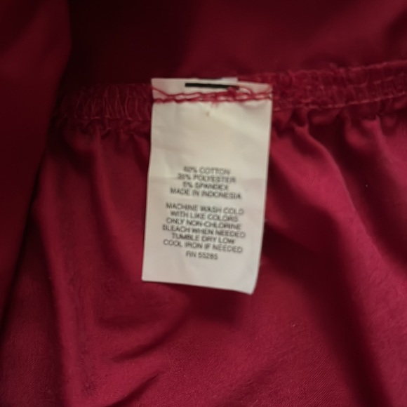 Express Red Side Rouched Blouse Size Small - Picture 8 of 8